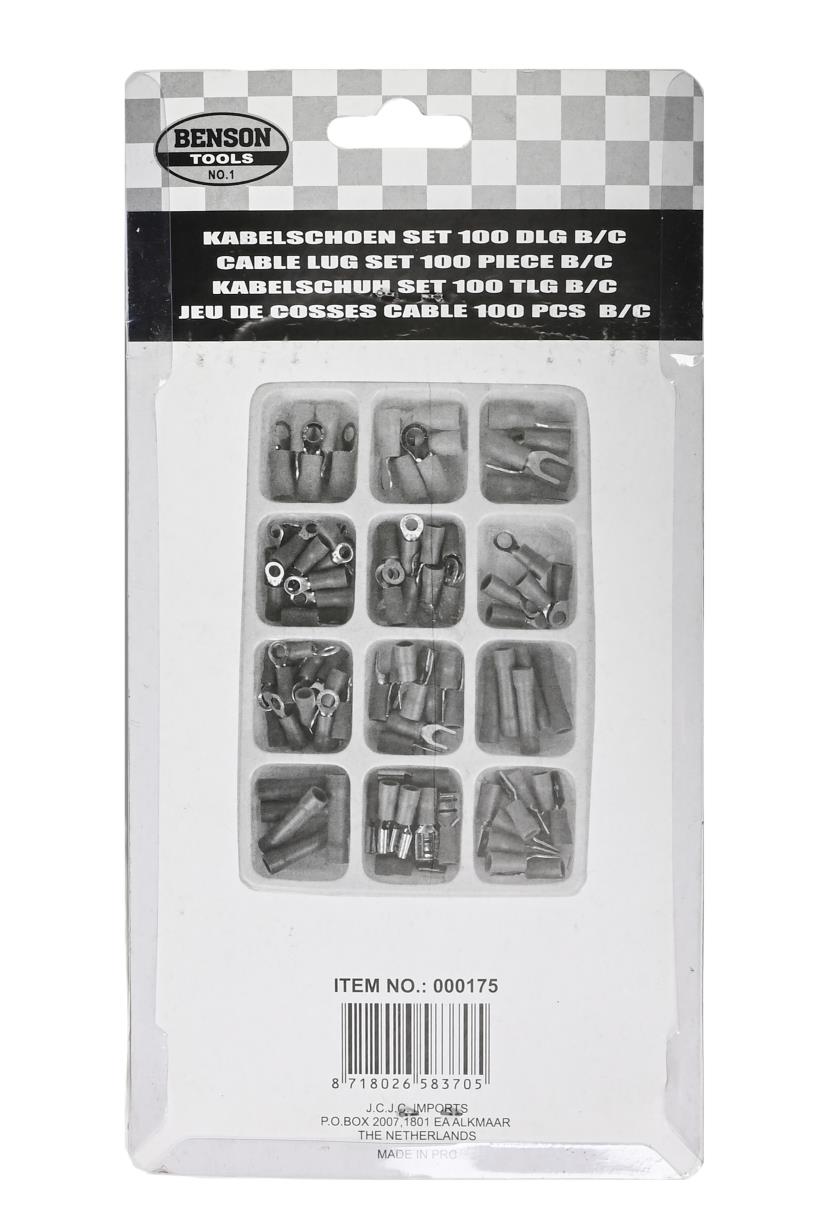 Cable lug set 100 pcs