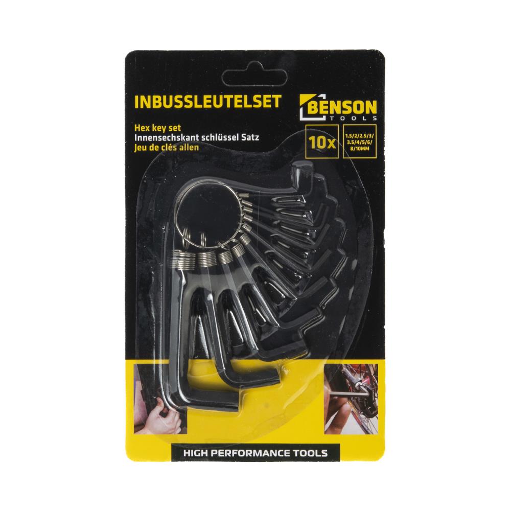Innensechskantschlüsselsatz 10-tlg Ring