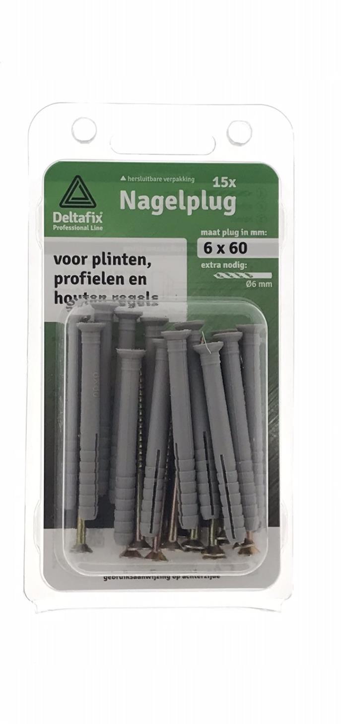 Slagplug 6 x 60 mm