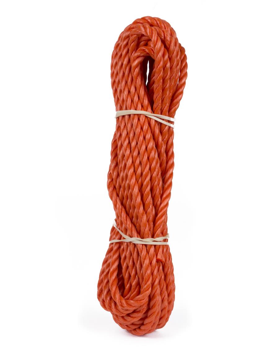 Corde 6 mm x 10 m brins orange