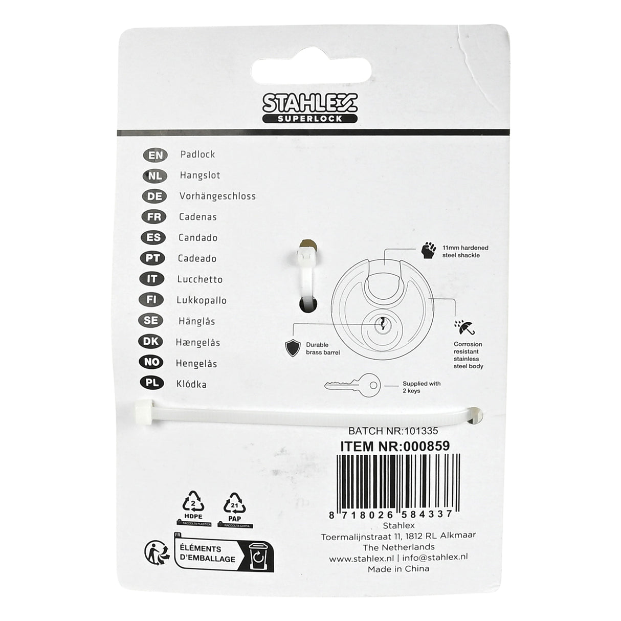 Cadenas 90 mm autour