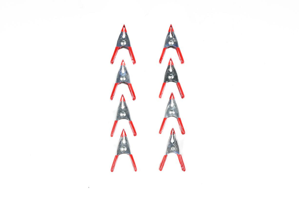 Federzwinge 20 mm 50 mm 8-tlg Mini Metall