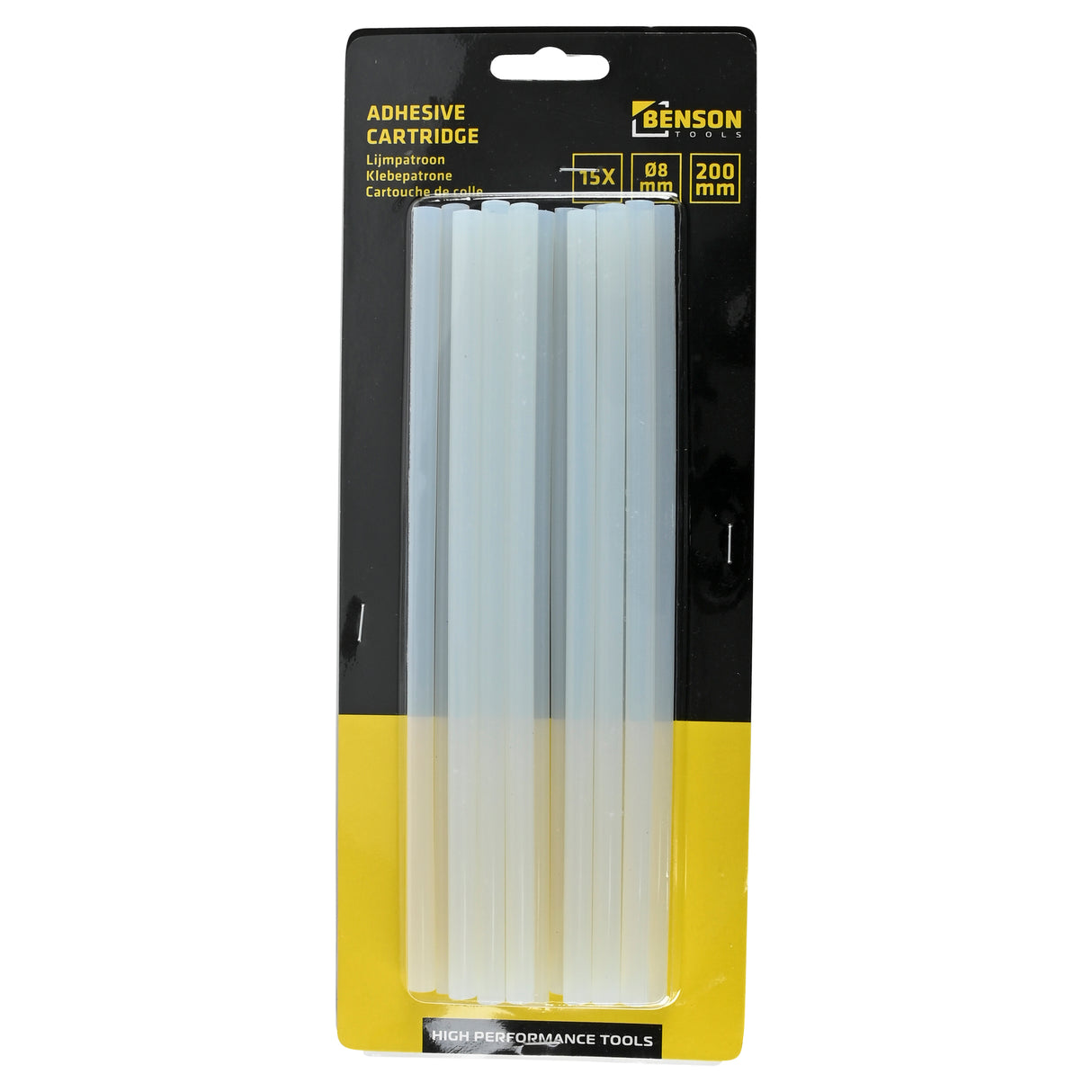 Adhesive cartridge thin ø8 x 200 mm 15 pcs