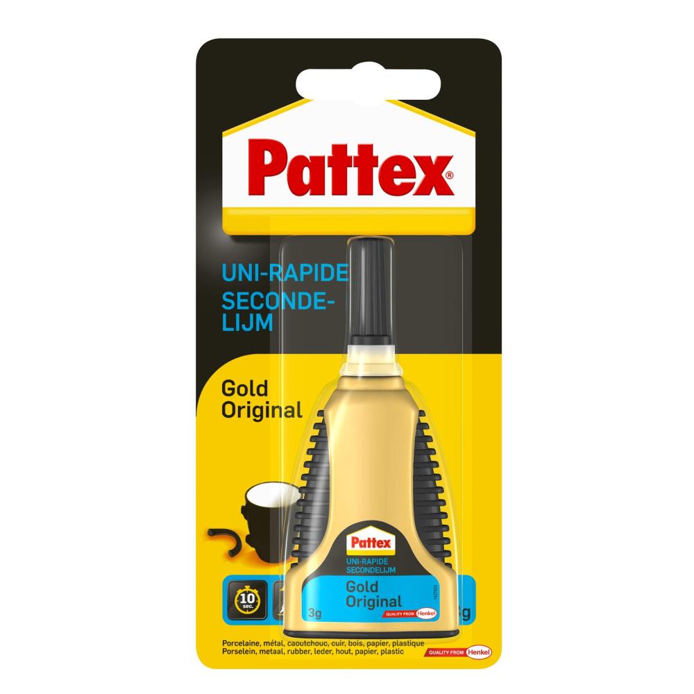 Pattex secondelijm "gold" 3 gr