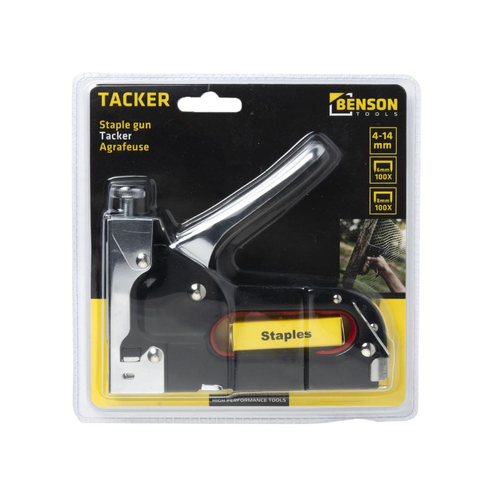 Tacker met veer metaal 4 - 14 mm