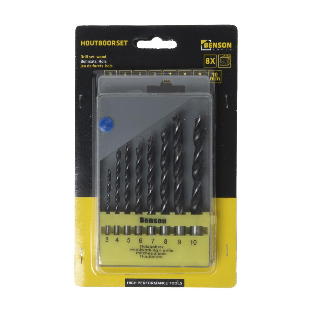 Jeu de forets 8 pcs bois best buy coffret