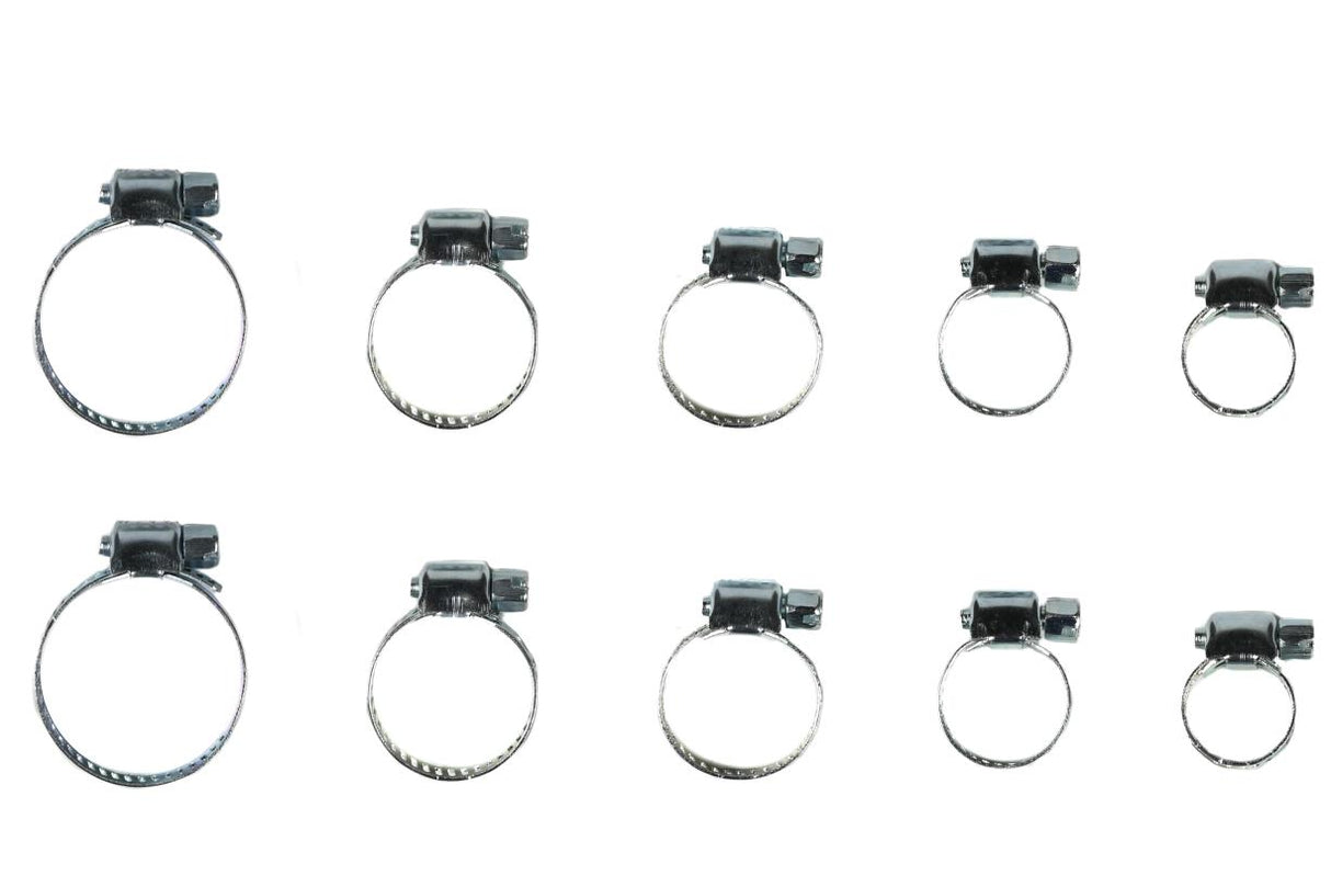 Hose clamp set 10 pcs