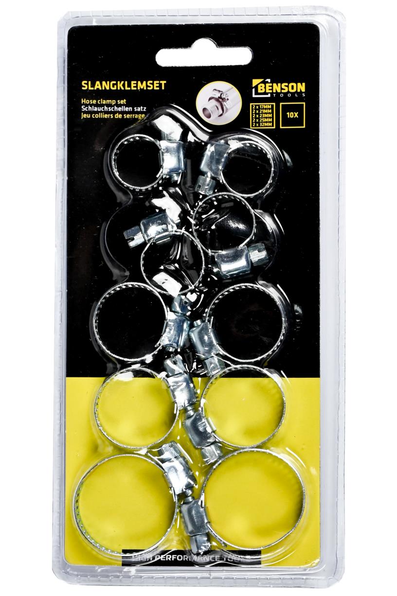 Hose clamp set 10 pcs