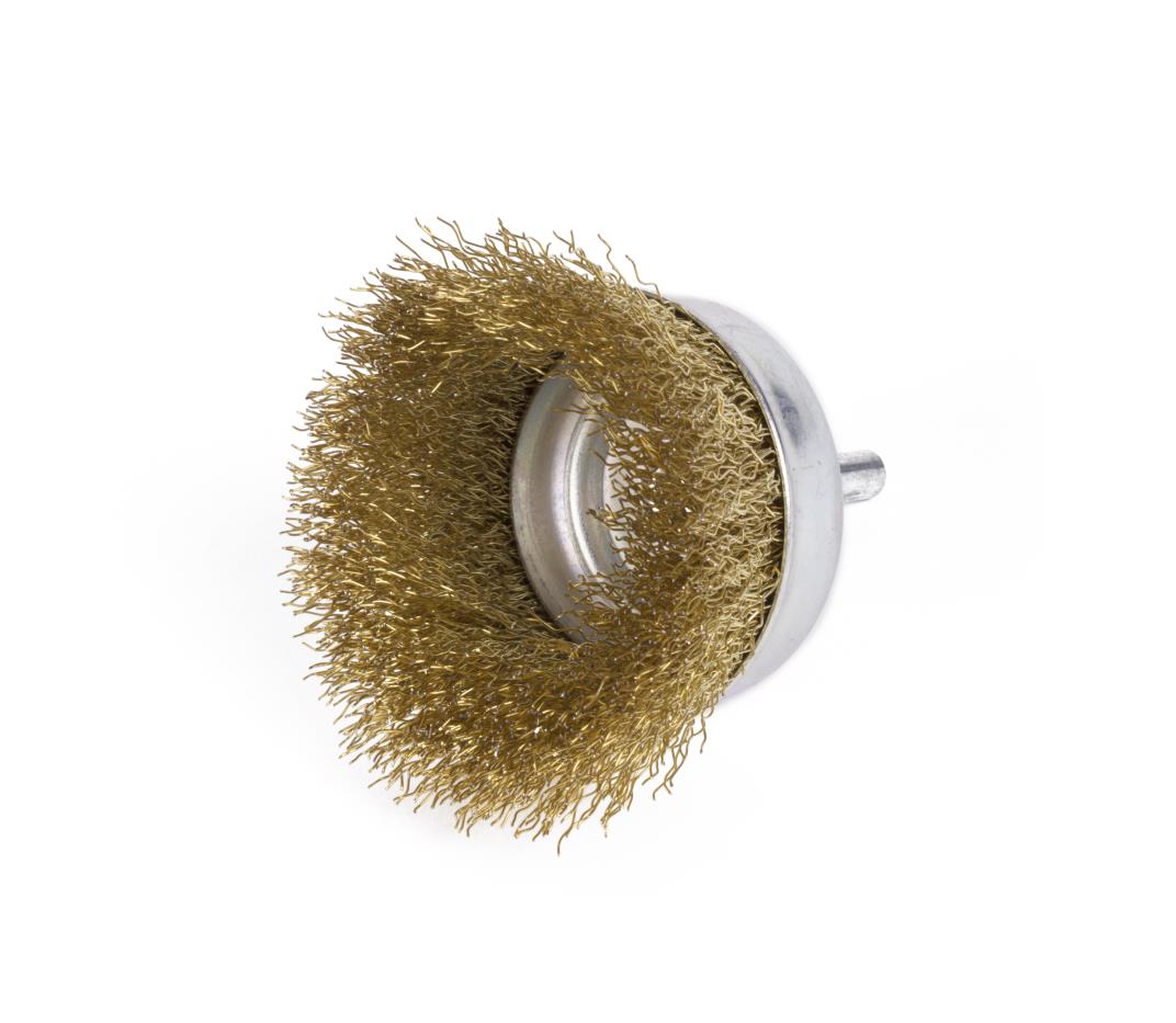 Steel cup brush for drill 75 mm
