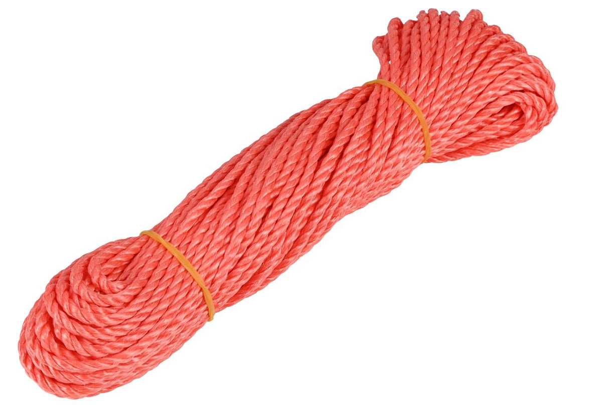 Touw 4 mm x 25 mtr streng oranje