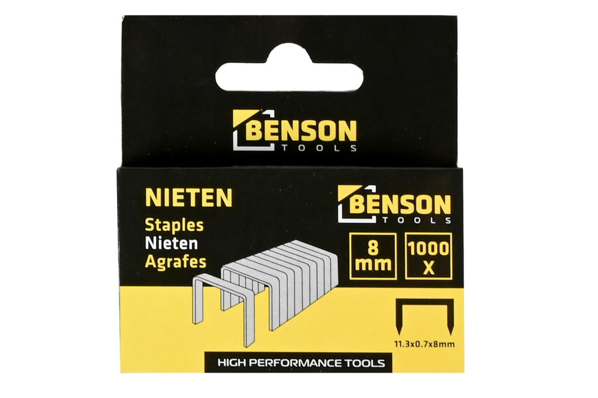 Agrafes 8 mm x 0,7 mm 1000 pcs
