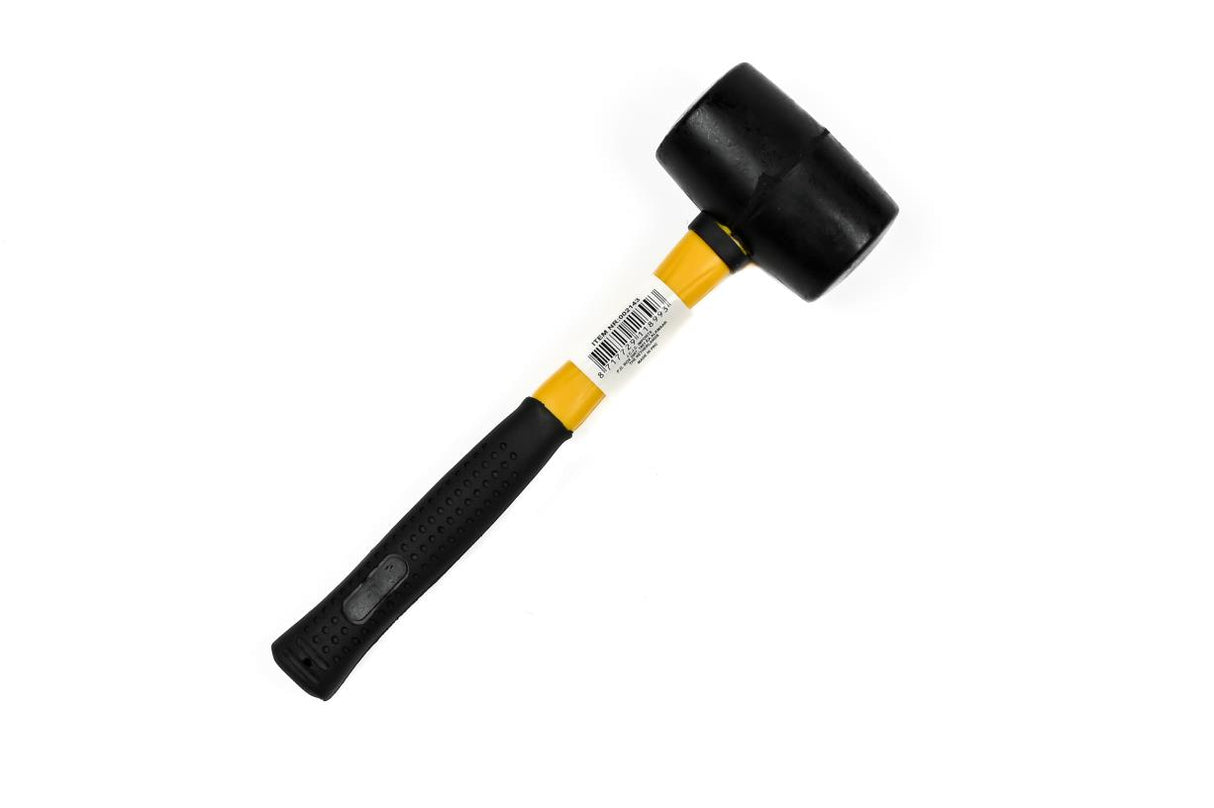 Hammer rubber ø50 mm 450 gr round fiber handle
