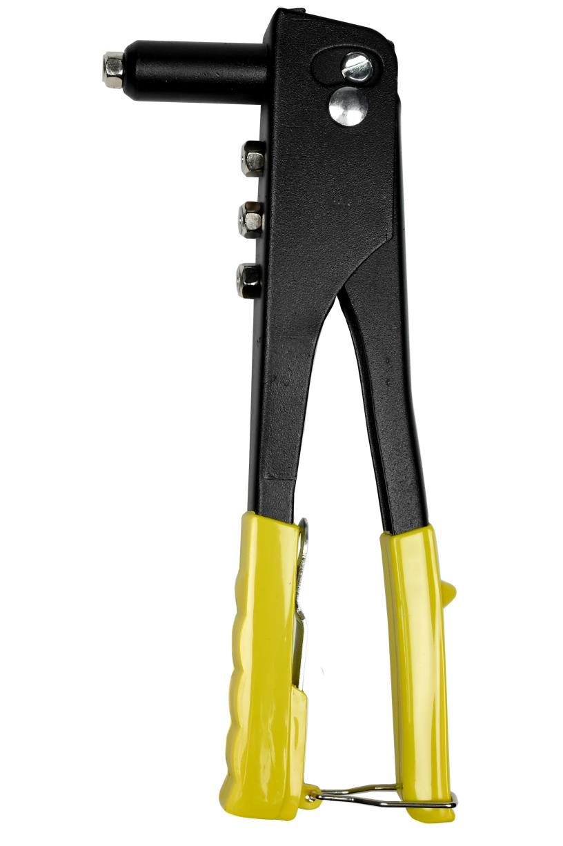 Pliers pop riveter with rivets
