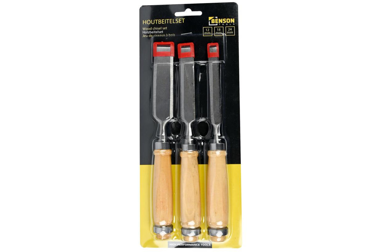 Wood chisel set 3 pcs