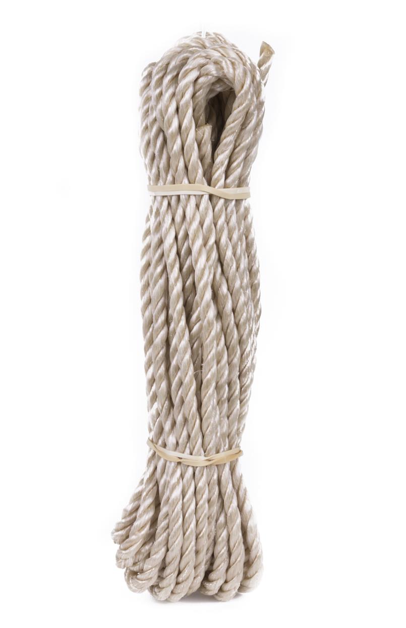 Seil gedreht 6 mm x 10 m beige