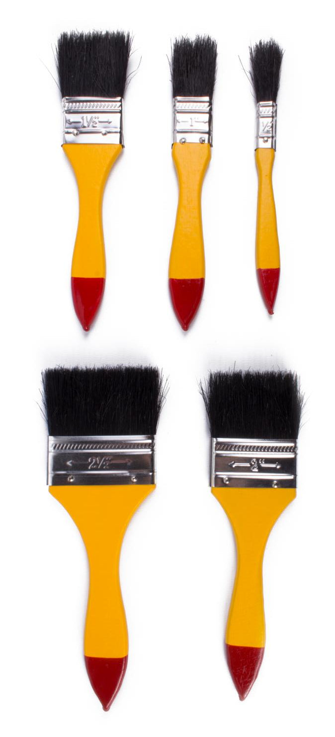 Paintbrush set 5 pcs flat