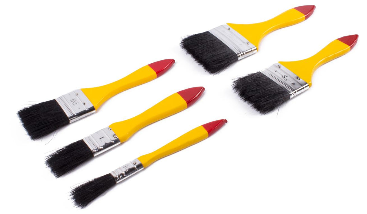 Paintbrush set 5 pcs flat