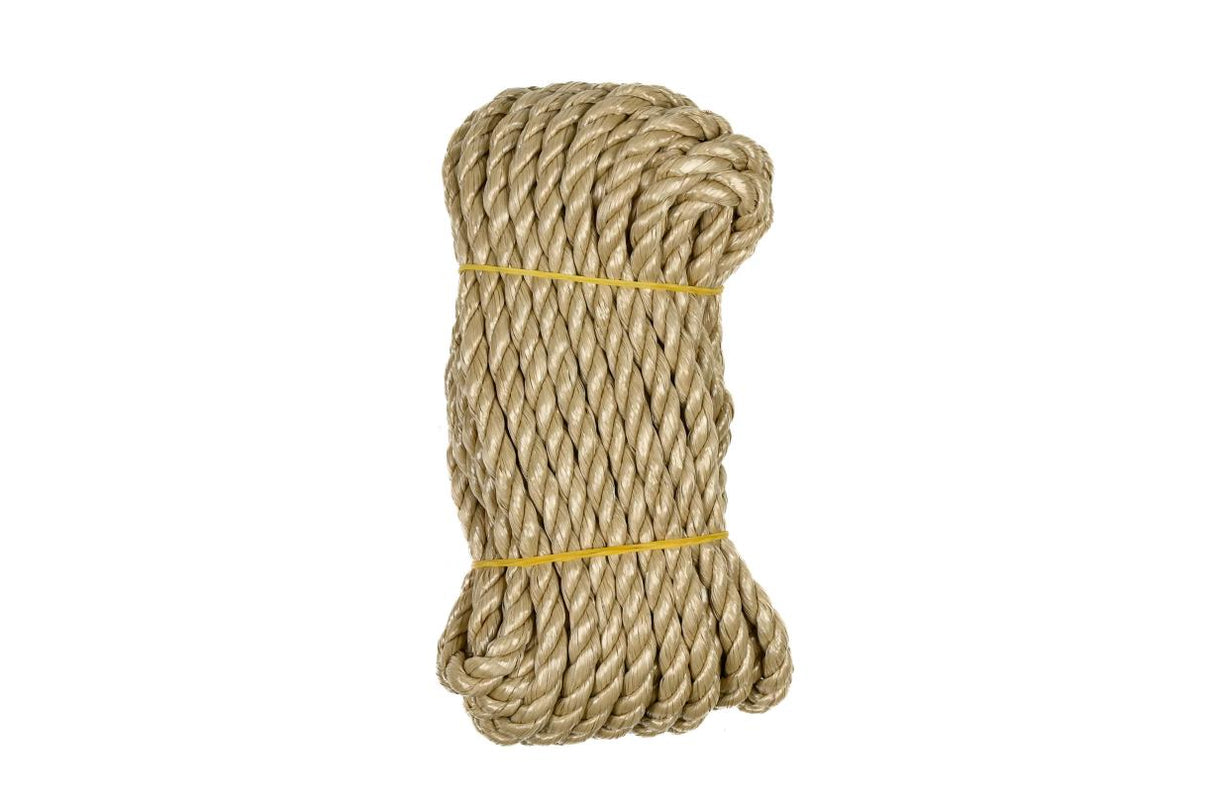 Touw 8 mm x 10 mtr streng beige