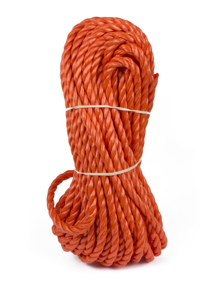 Seil gedreht 8 mm x 20 m orange