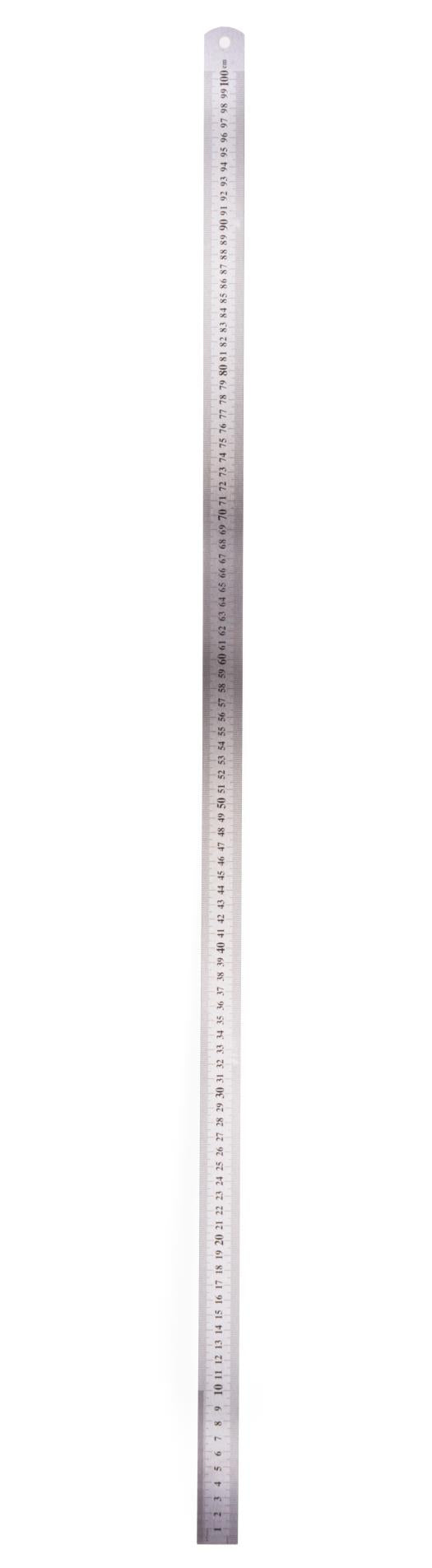 Liniaal 100 cm RVS