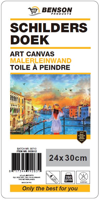Toile de peinture 24 x 30 cm