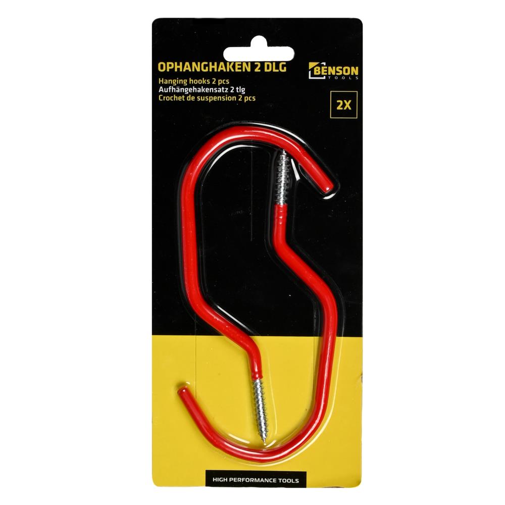 Set de crochets de suspension 2 pcs rouges