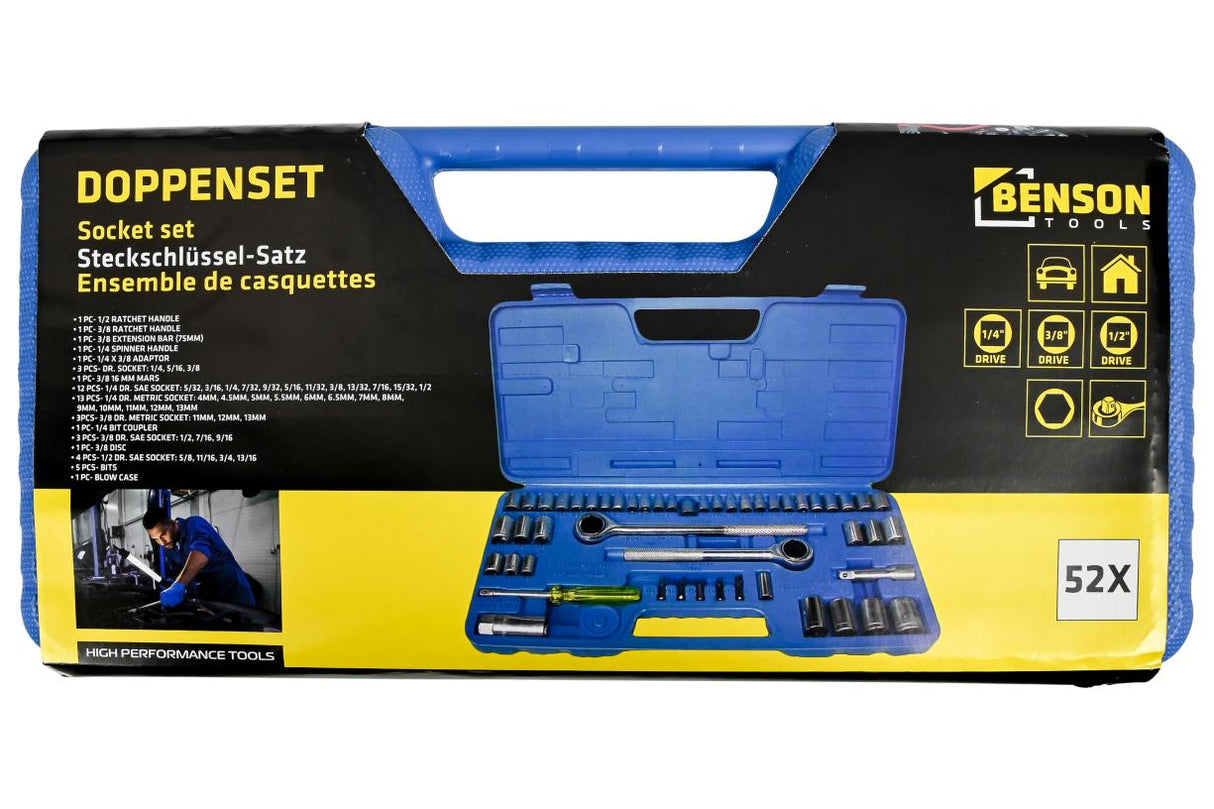 Socket set 52 pcs