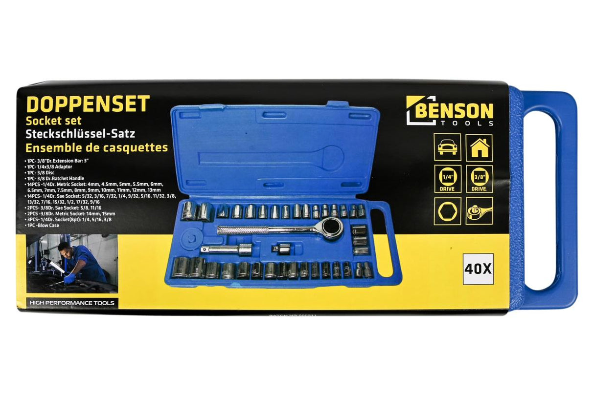 Socket set 40 pcs
