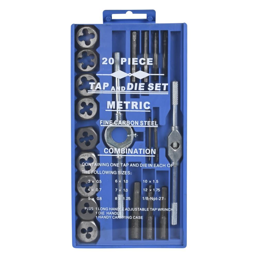 Tap and die set 20 pcs