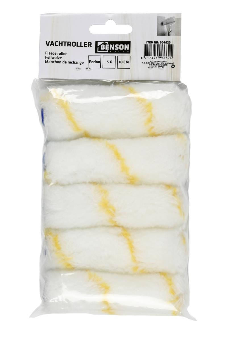 Fleece roller reserve perlon 10 cm 5 pcs