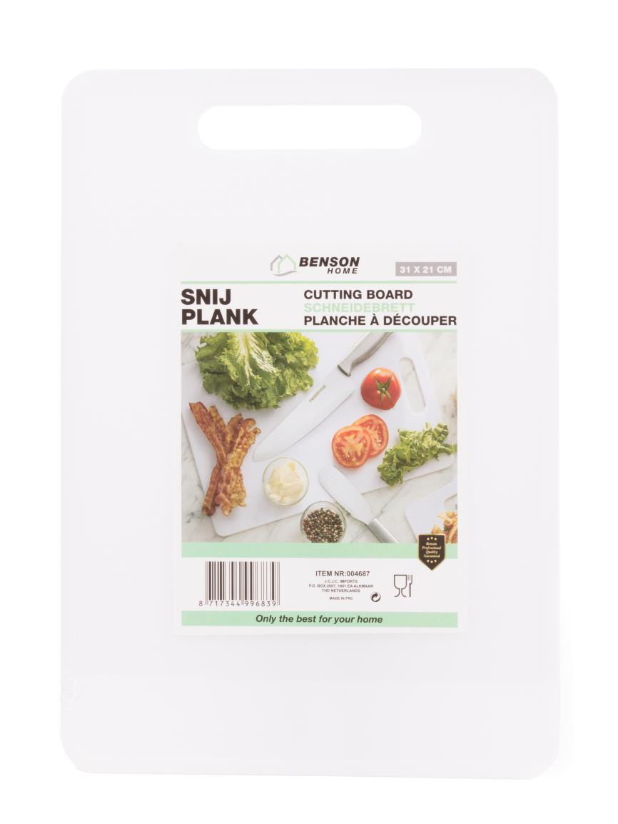 Cutting board plastic 31 x 21 cm
