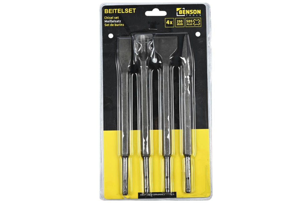 Chisel set stone 4 pcs SDS+