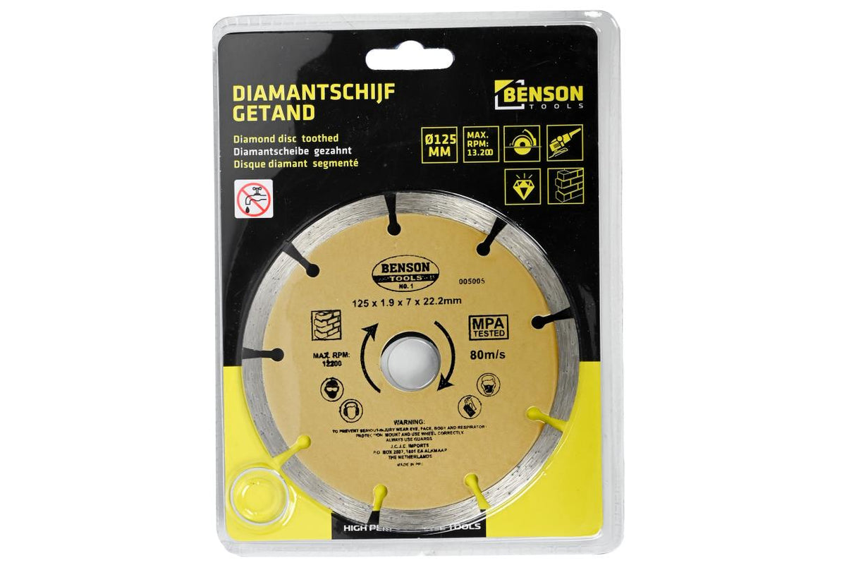 Disque diamant 125 mm segmenté