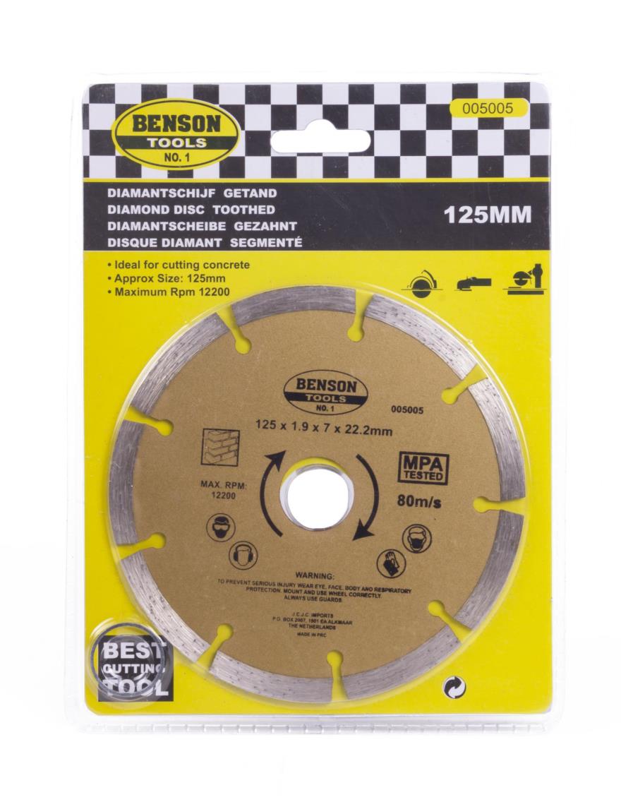 Disque diamant 125 mm segmenté