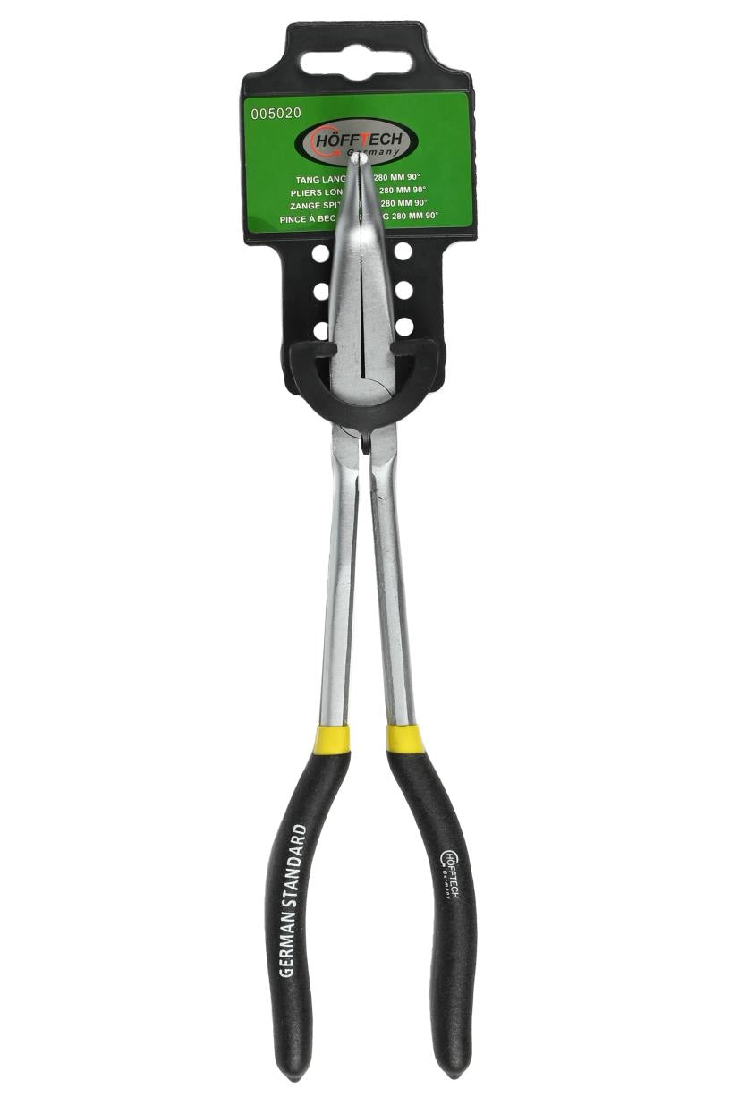 Long nose pliers 280 mm 90°