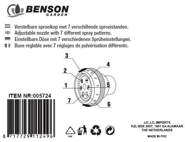 Gun nozzle 7 function