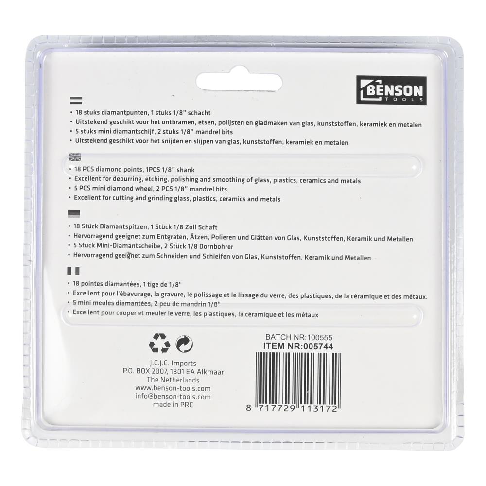 Multislijper - diamantvijl set 25 dlg