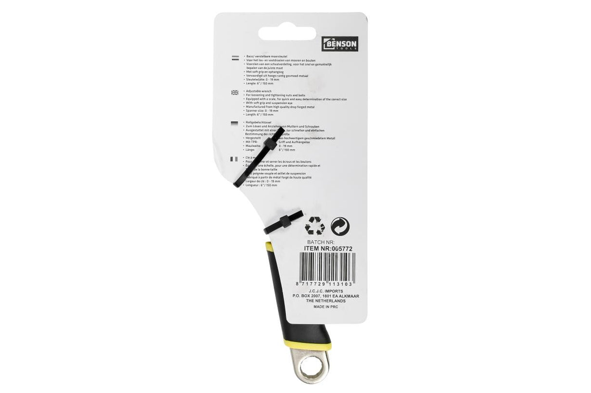Adjustable wrench 6" profi soft grip
