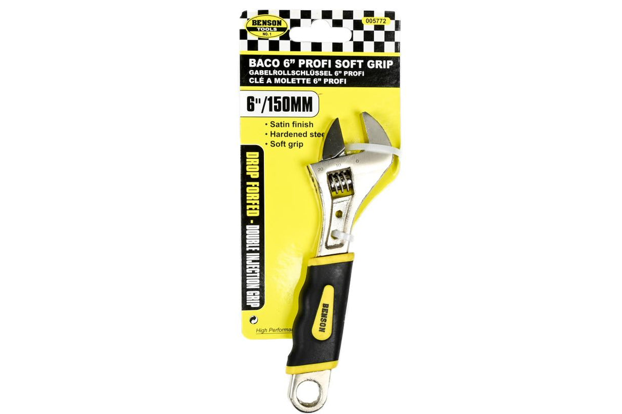 Adjustable wrench 6" profi soft grip