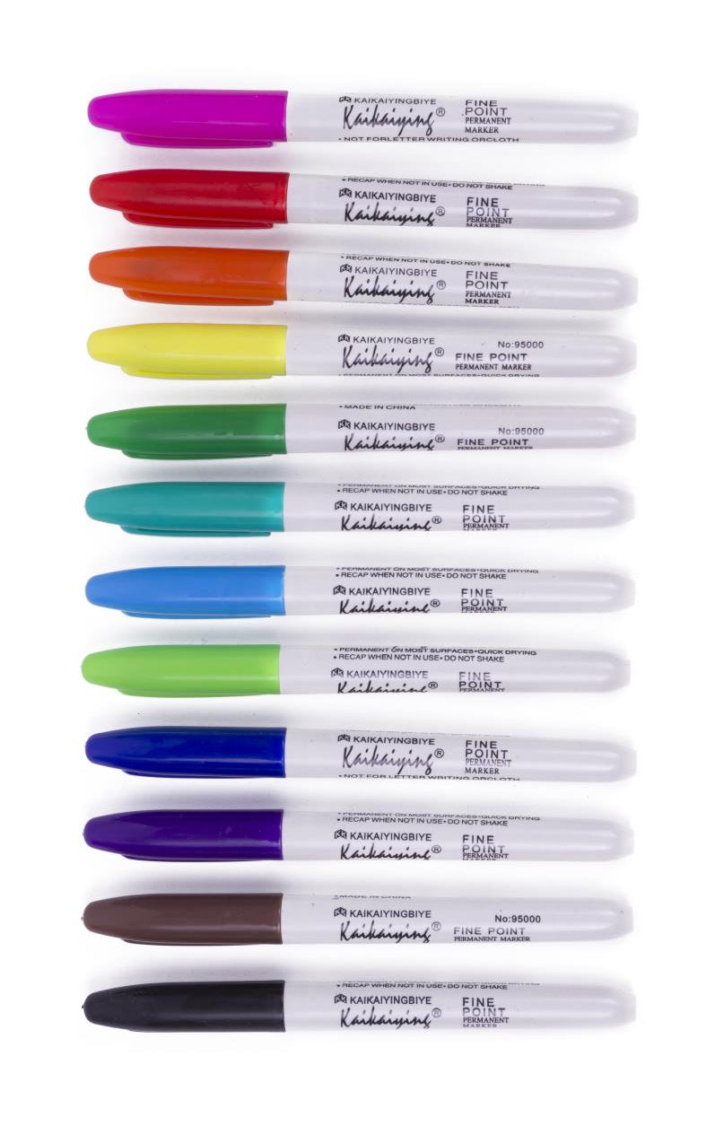 Marking pens 12 pcs colour