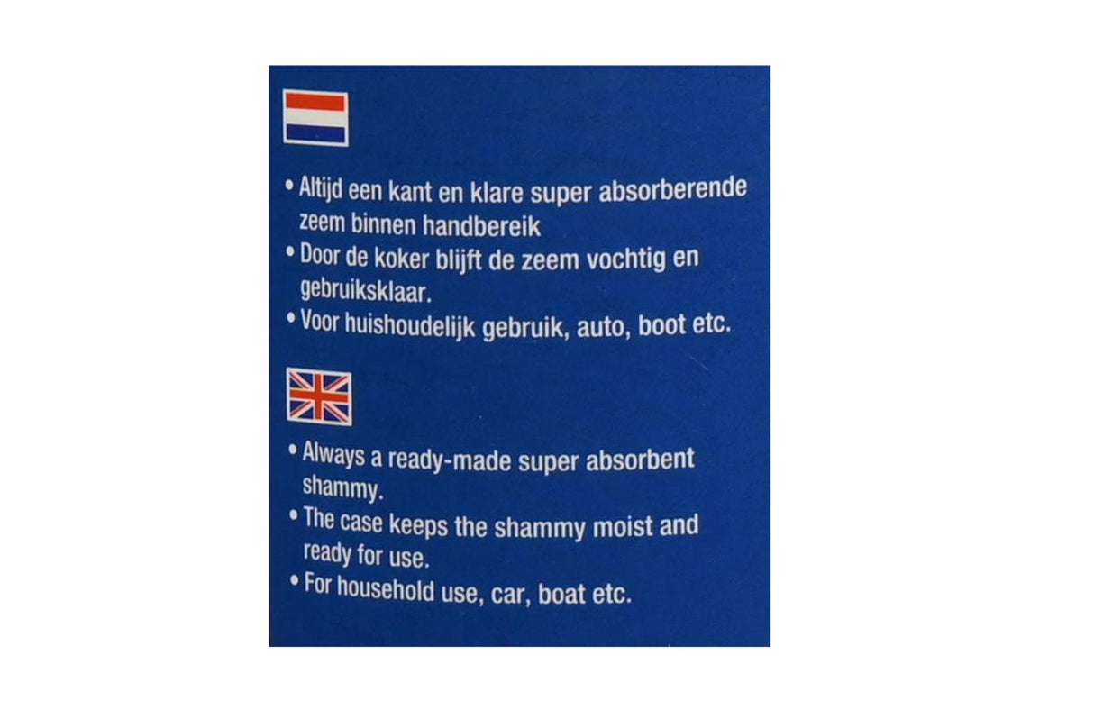 Car shammy in case 43 x 32 x 0.2 cm