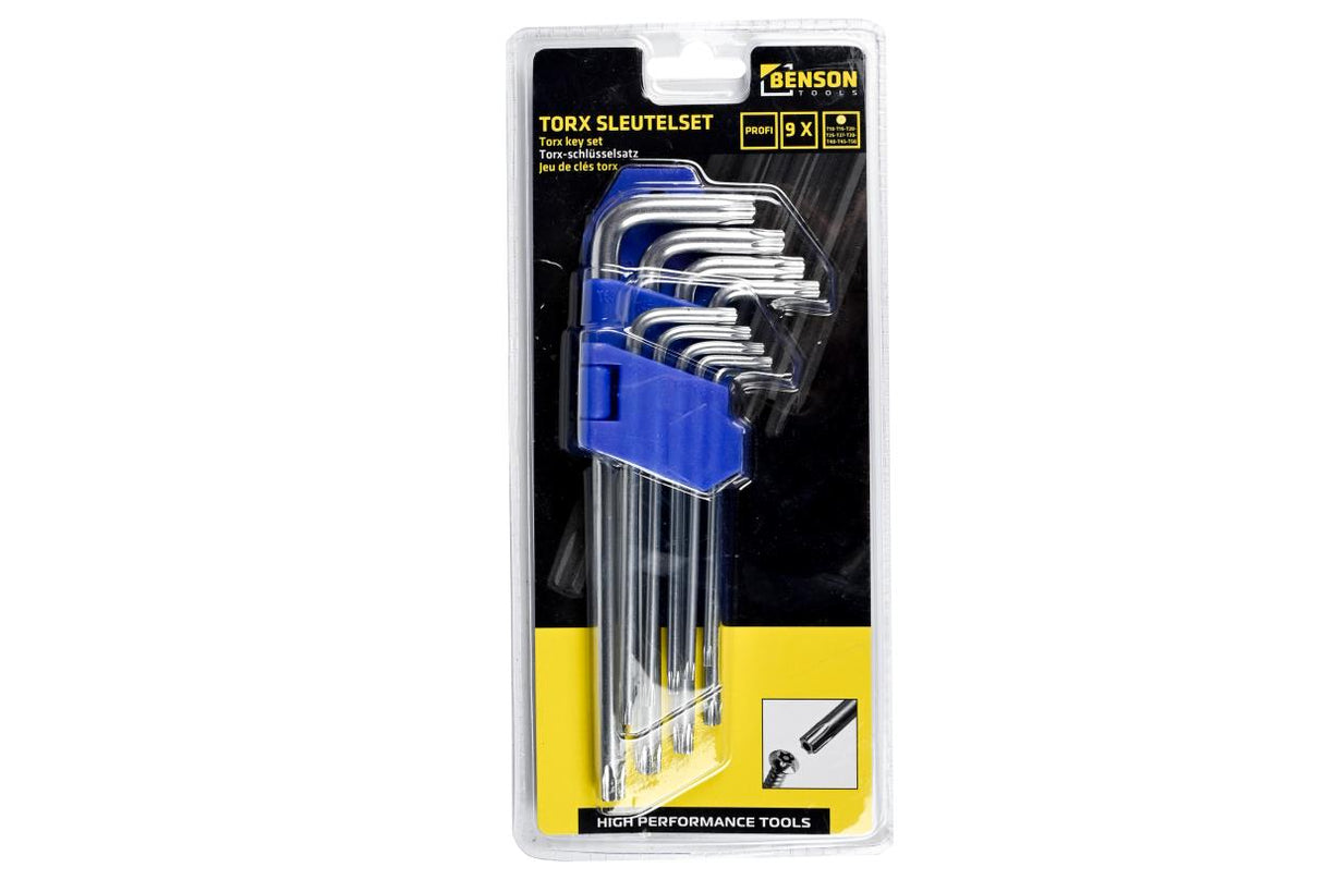 Jeu de clés torx 9 pcs profi