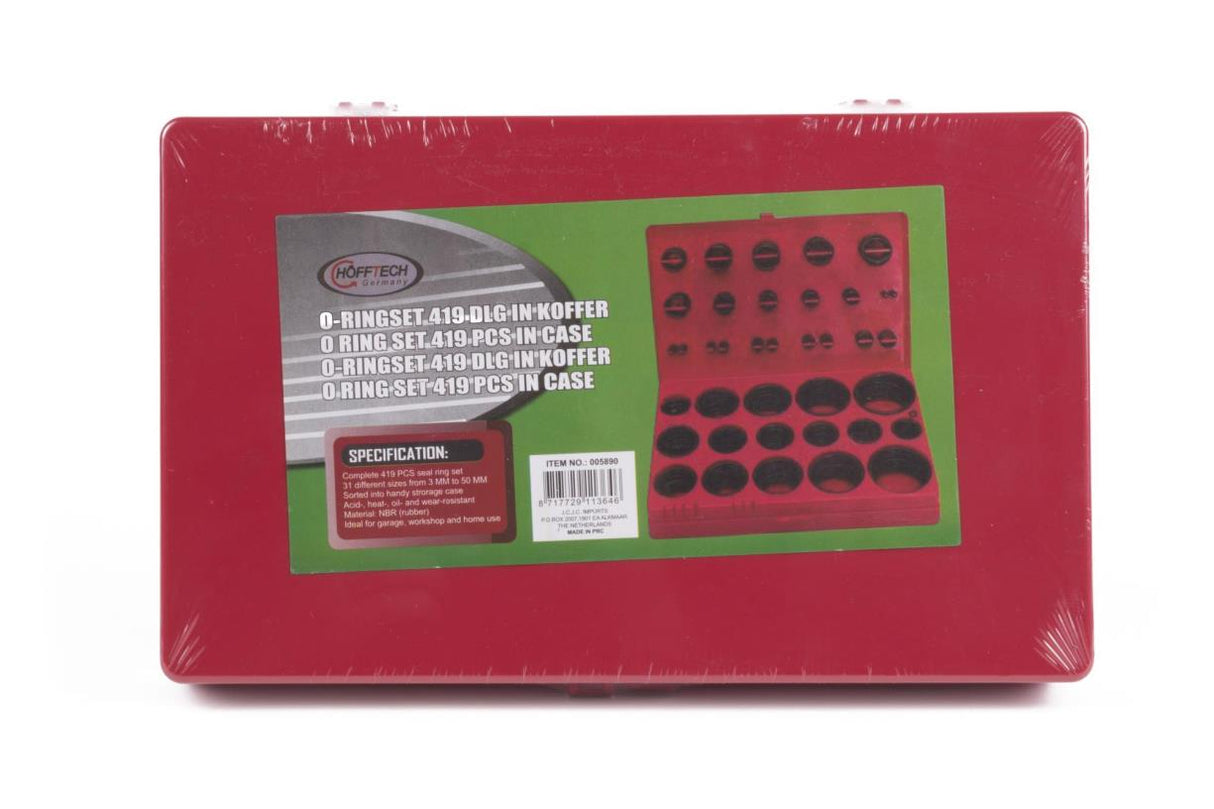 O ring set 419 pcs in case