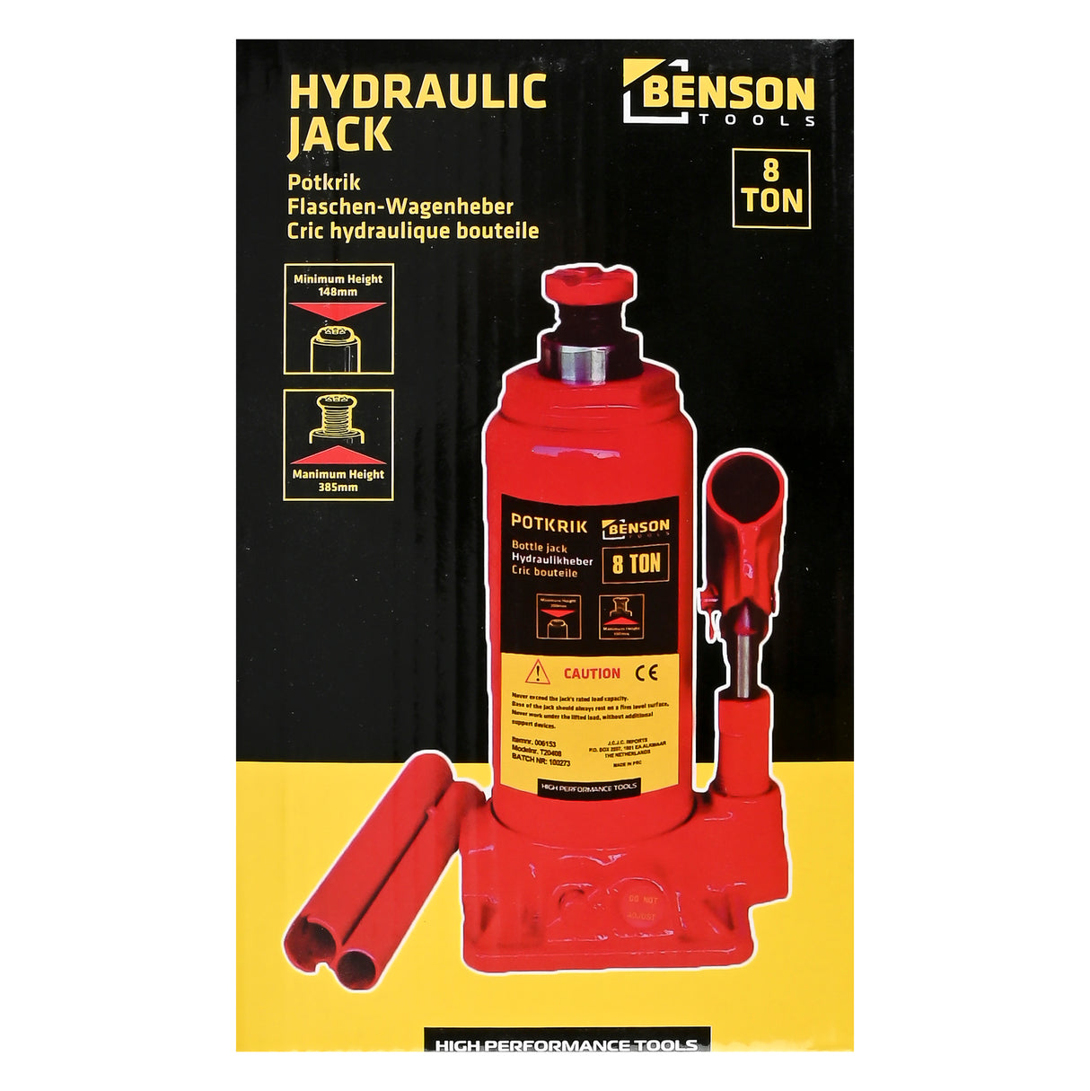 Hydraulic jack 8 tons