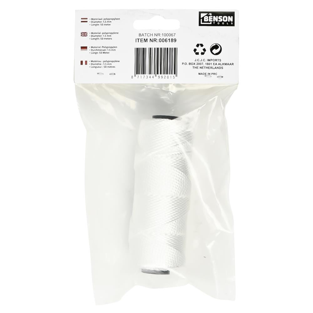 Touw metselkoord 1.5 mm x 50 mtr