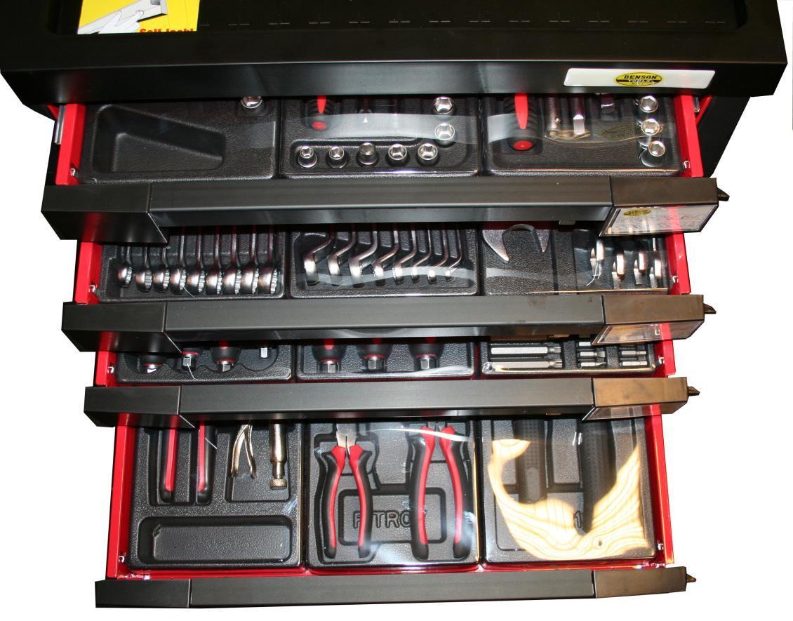 Gereedschapstrolley 7 laden 542 dlg profi