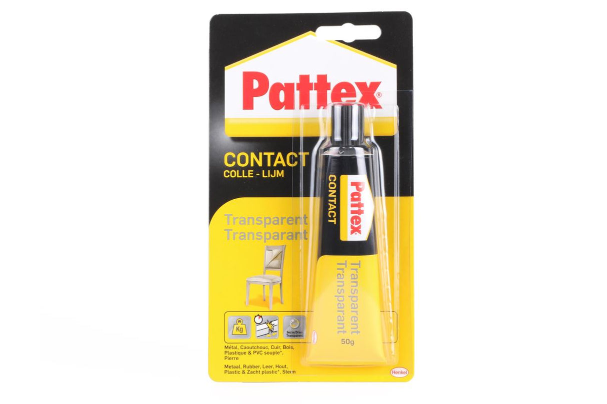 Pattex contactlijm transparant 50 gr