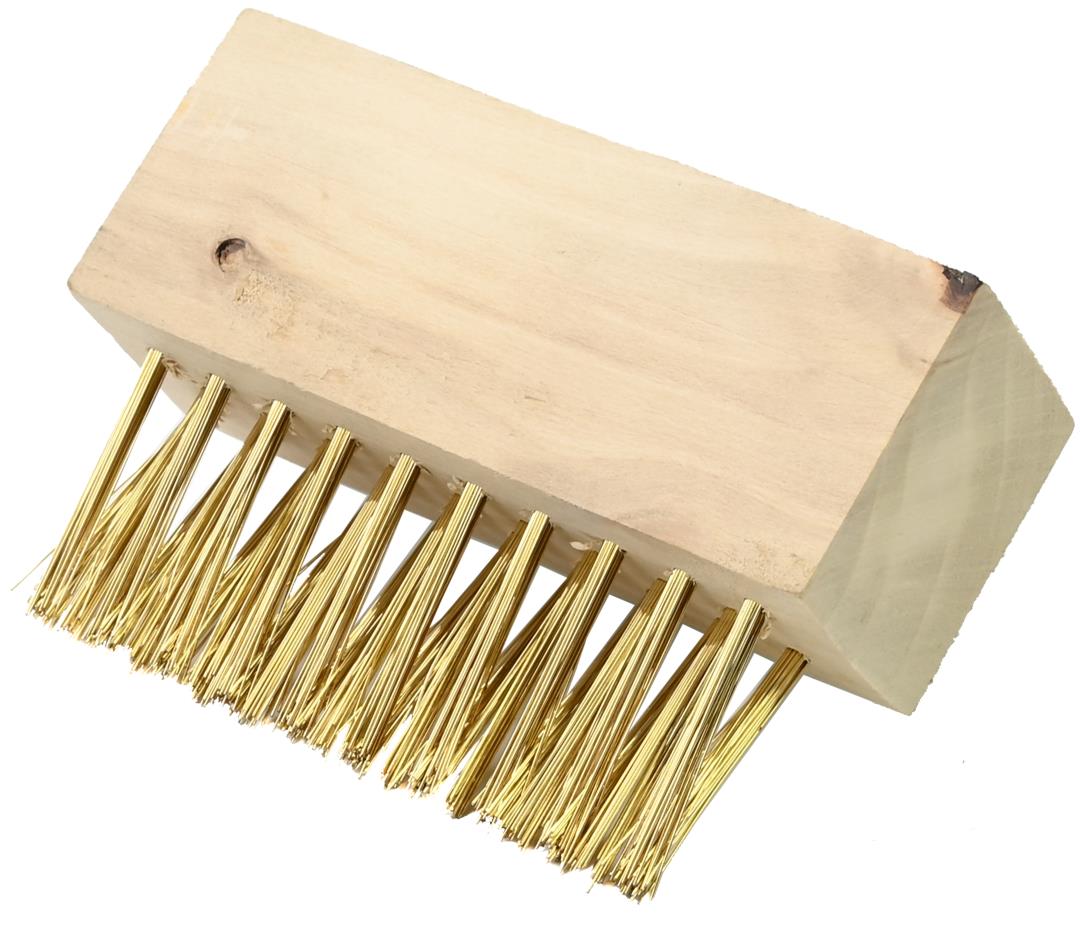 Voegenstaalborstel hout