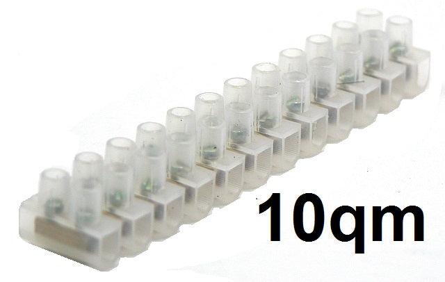 Lüsterklemme 10 qm transparent 10 Leisten