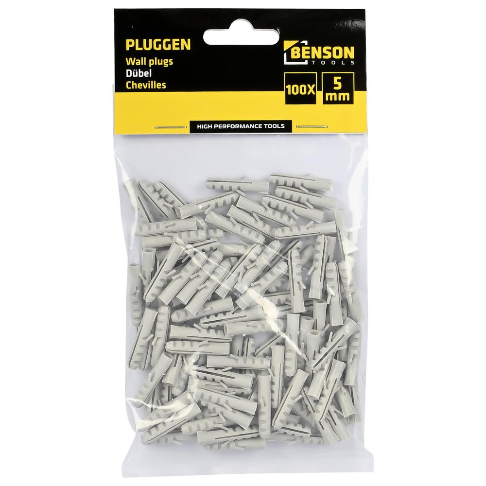Chevilles 5 mm nylon 100 pcs